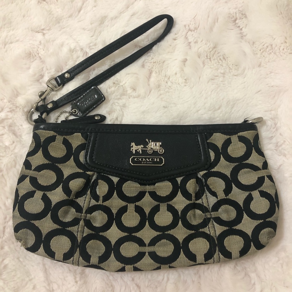 Black Coach wristlet/clutch - Picture 8 of 8